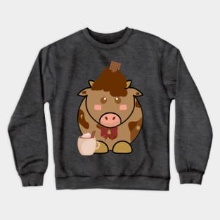 Chocolate cow Crewneck Sweatshirt